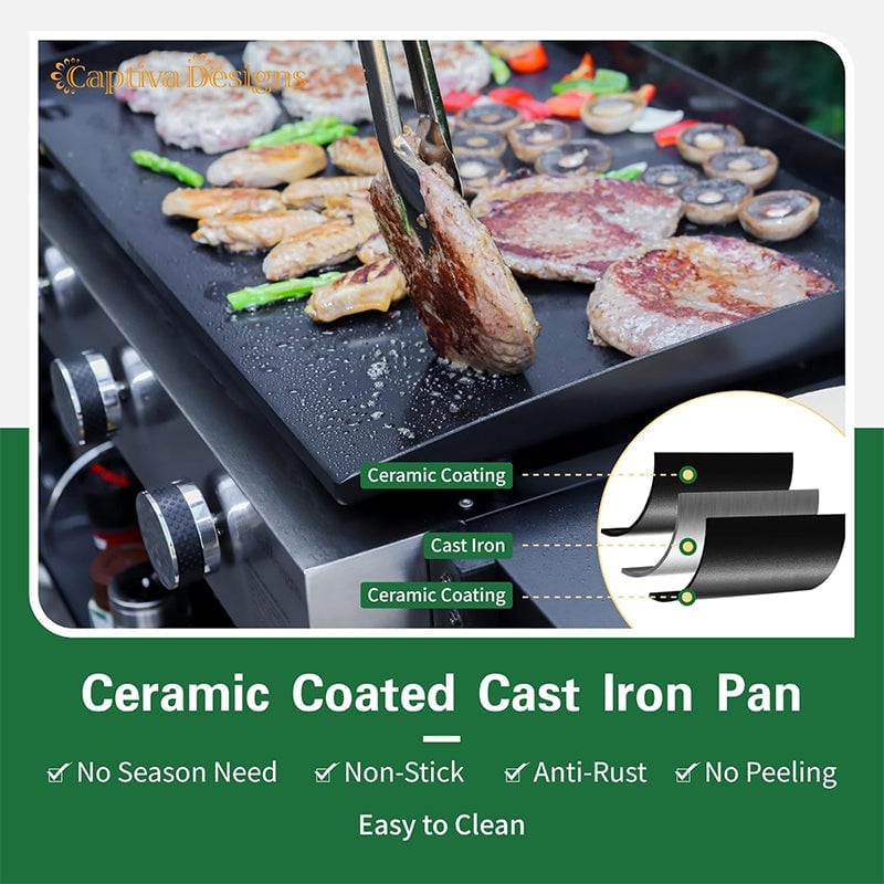 Sakerplus Flat Top Griddle Frill Station