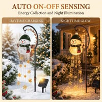Snowman Magic Fountain Garden Light