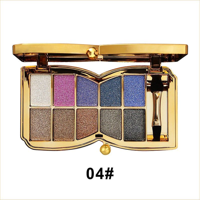 10 Colors Sparkle Shimmer Eyeshadow Palette