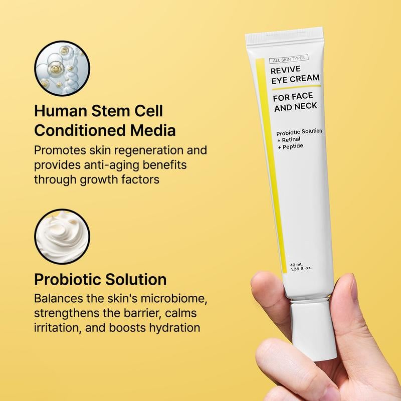 Revitalizing Eye & Face Cream with Probiotics, Retinal & Peptides – 40ml