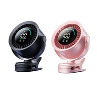 High-Speed Clip-on Fan with LED Display