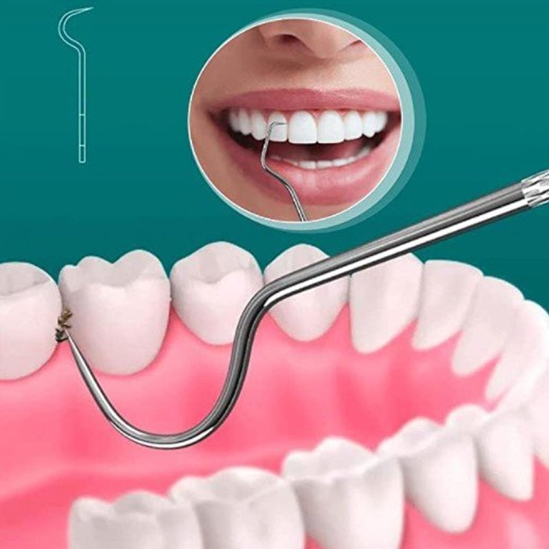 Juego de Palillos de Dientes de Acero Inoxidable