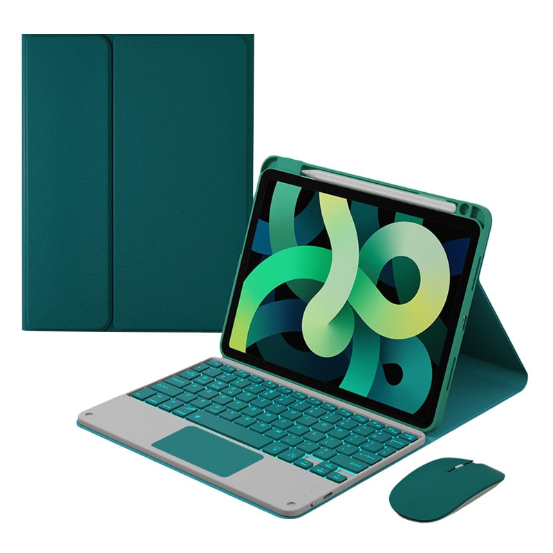 Detachable Wireless Keyboard with Case & Pencil Holder