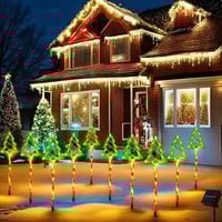 Solar Christmas Tree Lawn Lights