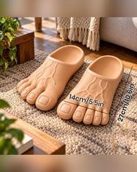 👣 Sko Store Føtter Morsomme Tøfler Kjempeføtter Nyskapende Hjem