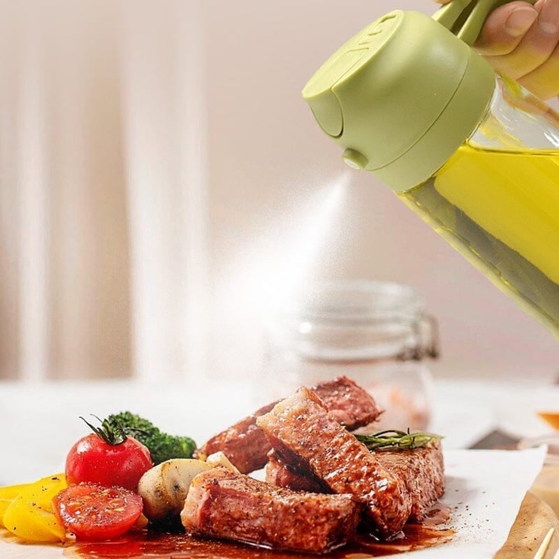 2-in-1 Glass Oil Sprayer and Dispenser🔥