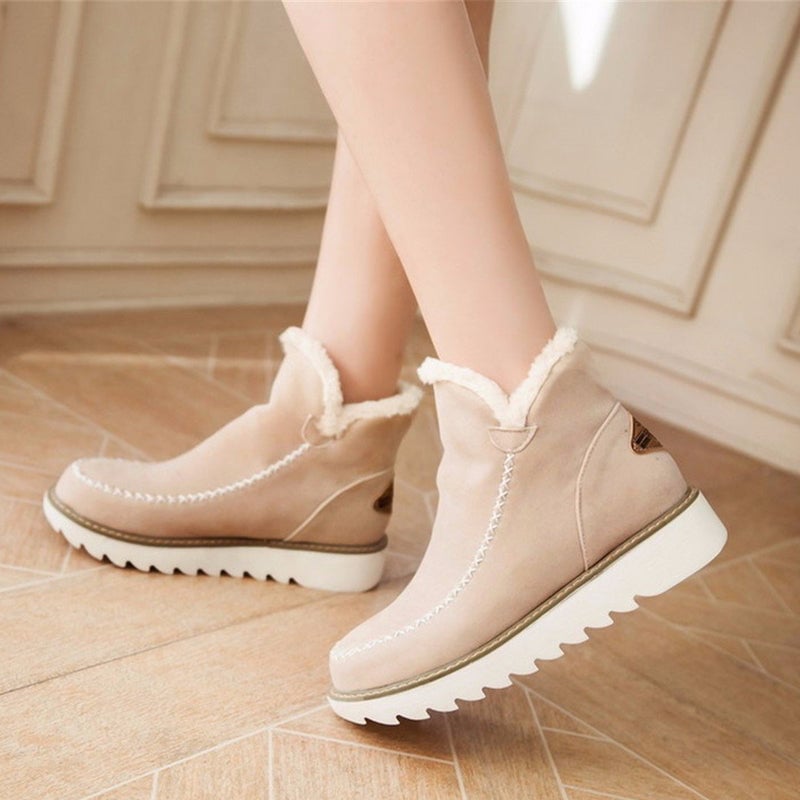 Ciaovie™ Bottes de Neige à Cheville à Plateforme
