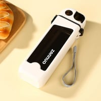 Portable Square Water Bottle with Straw