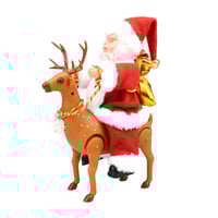 🎅Electric Chimney Climbing Santa Claus Musical Toys🎄