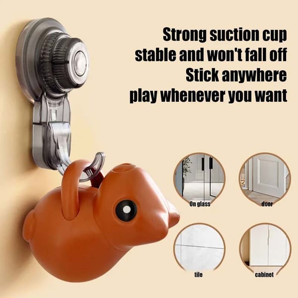 Rechargeable hanging squirrel cat toy