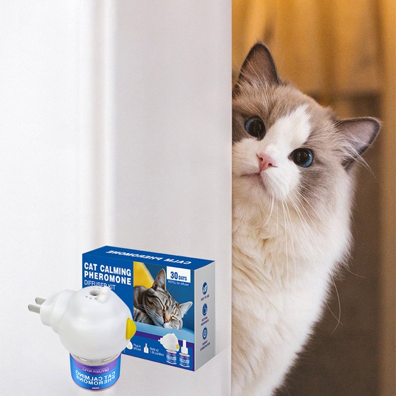 Pet Calming Pheromone Diffuser Set (Cat & Dog Versions)
