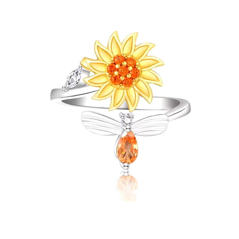 Sonnenblume Fidget Spinner Ring