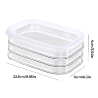 3 Layer Reusable Food Storage Container