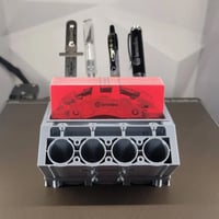 Stift- und Visitenkartenhalter für Motorblöcke
