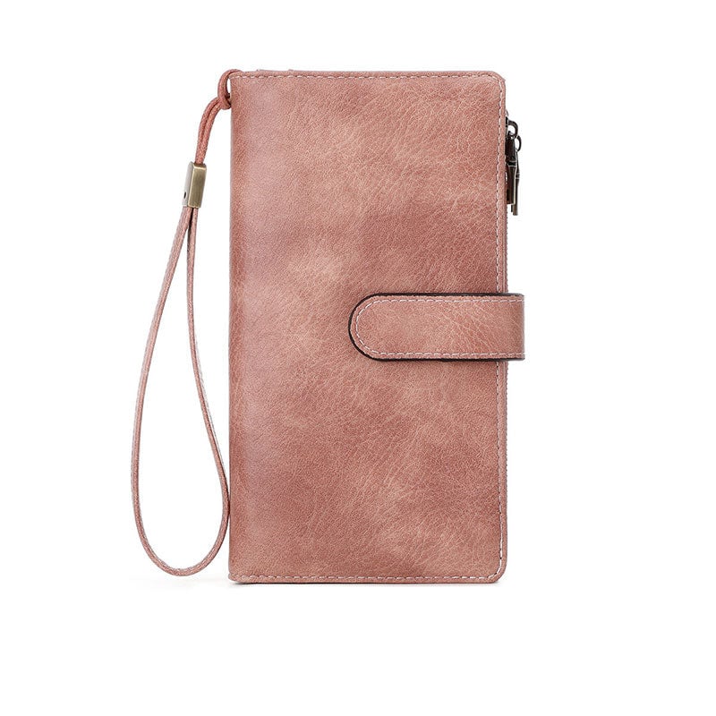 RFID Tri-fold Large Capacity Long Wallet