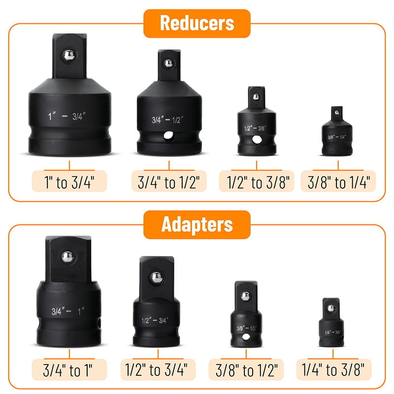 Sakerplus® Impact Socket Adapter And Reducer Set