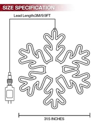 Smart Led Snowflake Christmas Lights