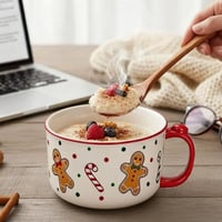 Ceramic Coffee Cup and Saucer Set (Set of 4)