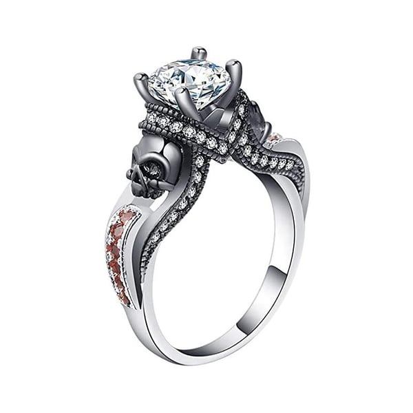 New Black Skull Ring