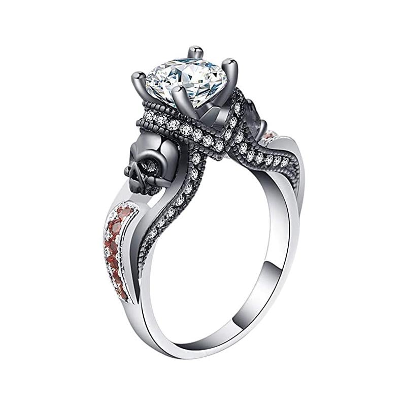 New Black Skull Ring