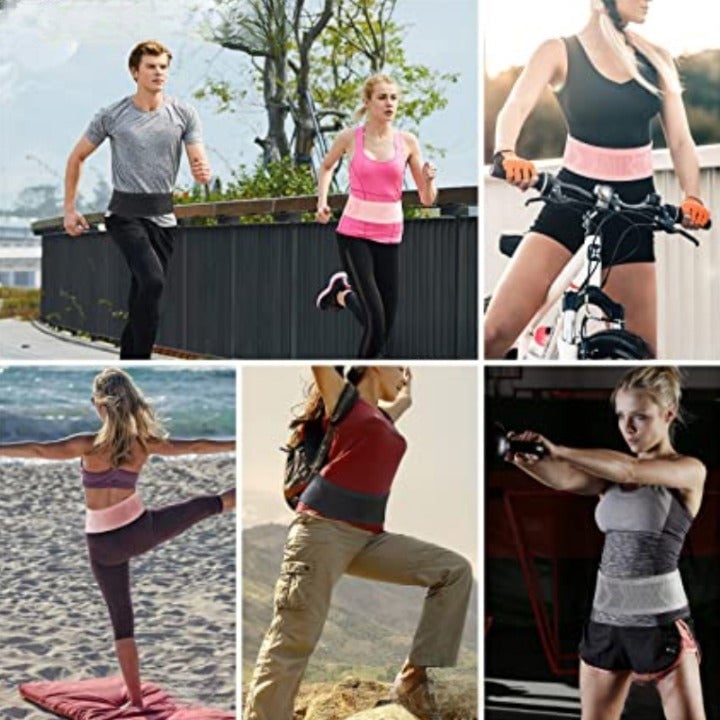 Multifunktionell stickad, andningsbar dold midjeväska