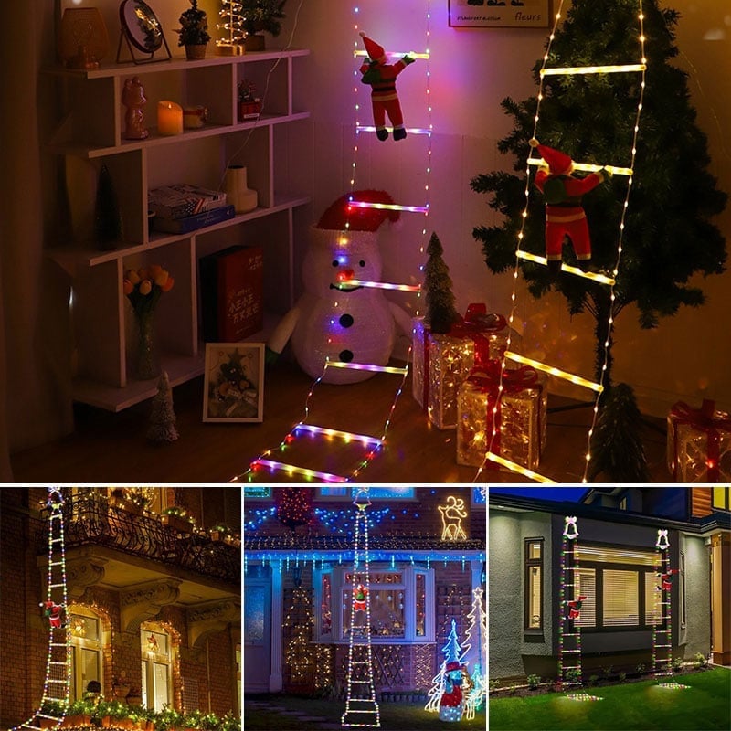 Weihnachtsmann LED-Leiterlicht
