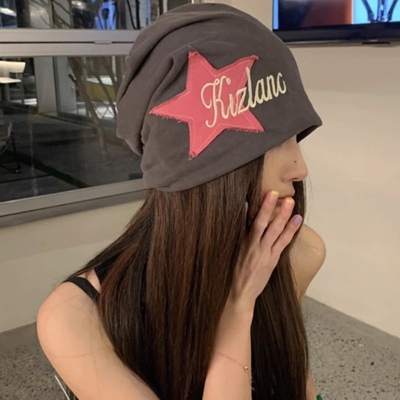 Star Pattern Knit Beanie