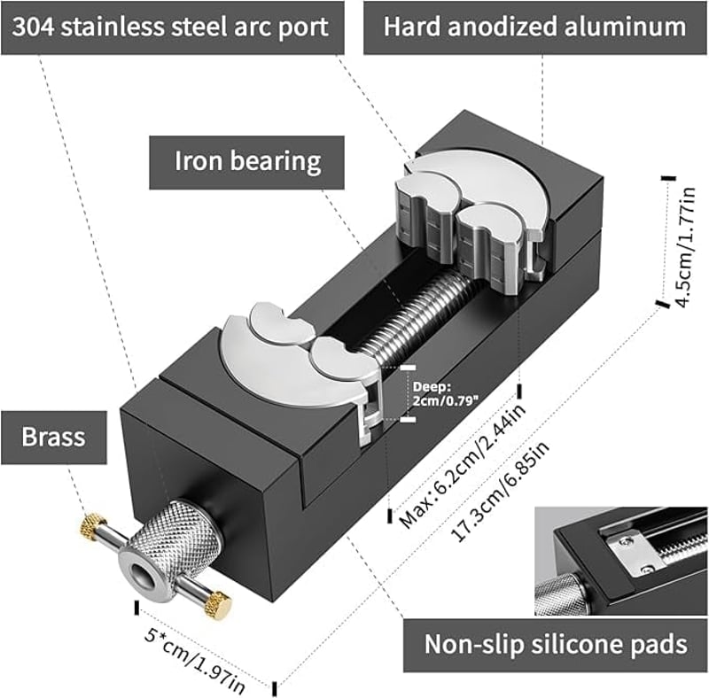 Sakerplus® Smart Self-Adjusting Mini Vise Clamp