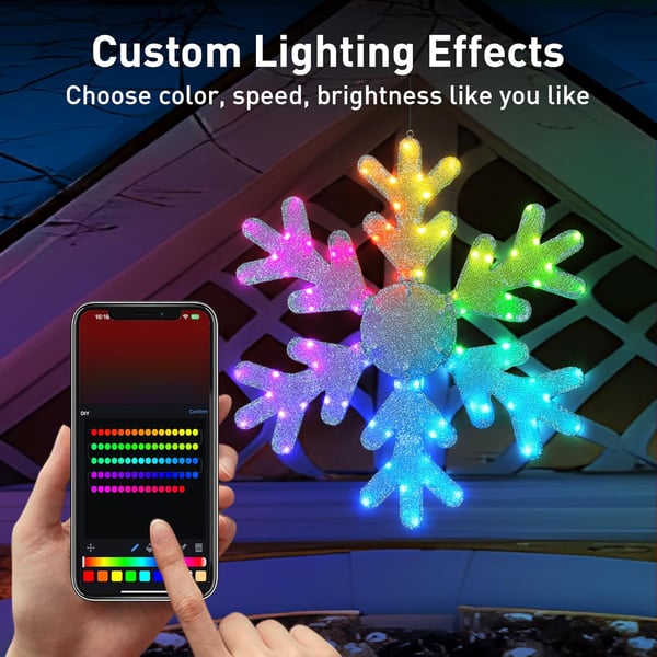 Sakerplus® Smart Led Snowflake Christmas Lights