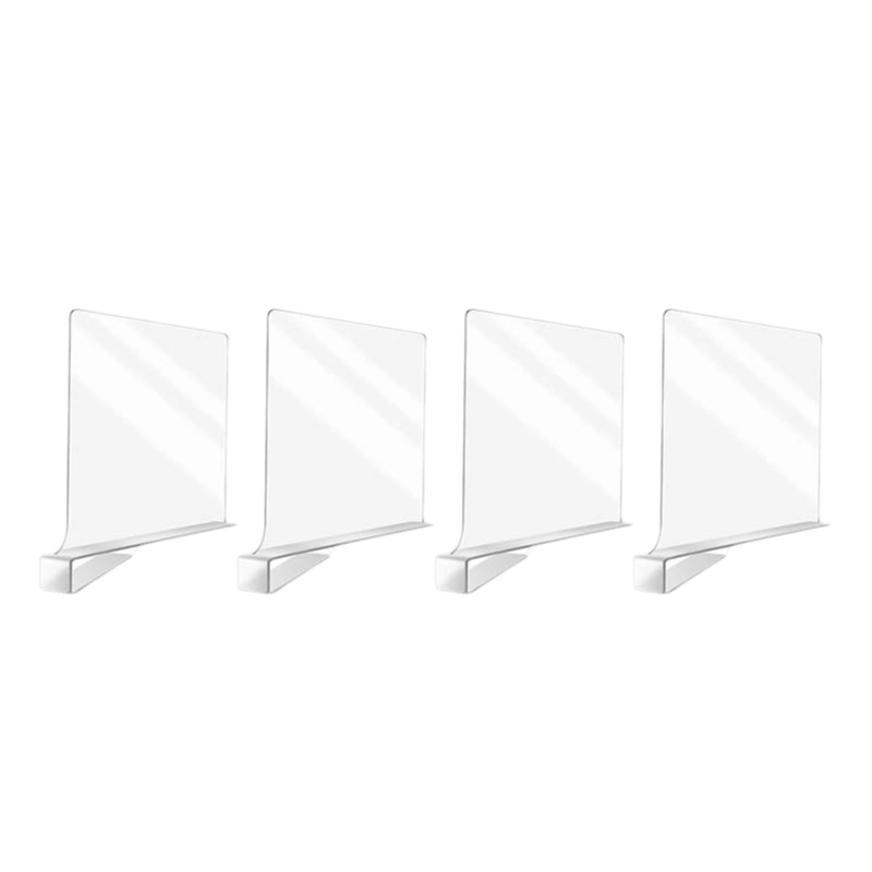 SAKER® Clear Acrylic Shelf Dividers for Closet Organization