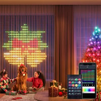 Color Waves LED-Lichtvorhänge mit Musiksynchronisation