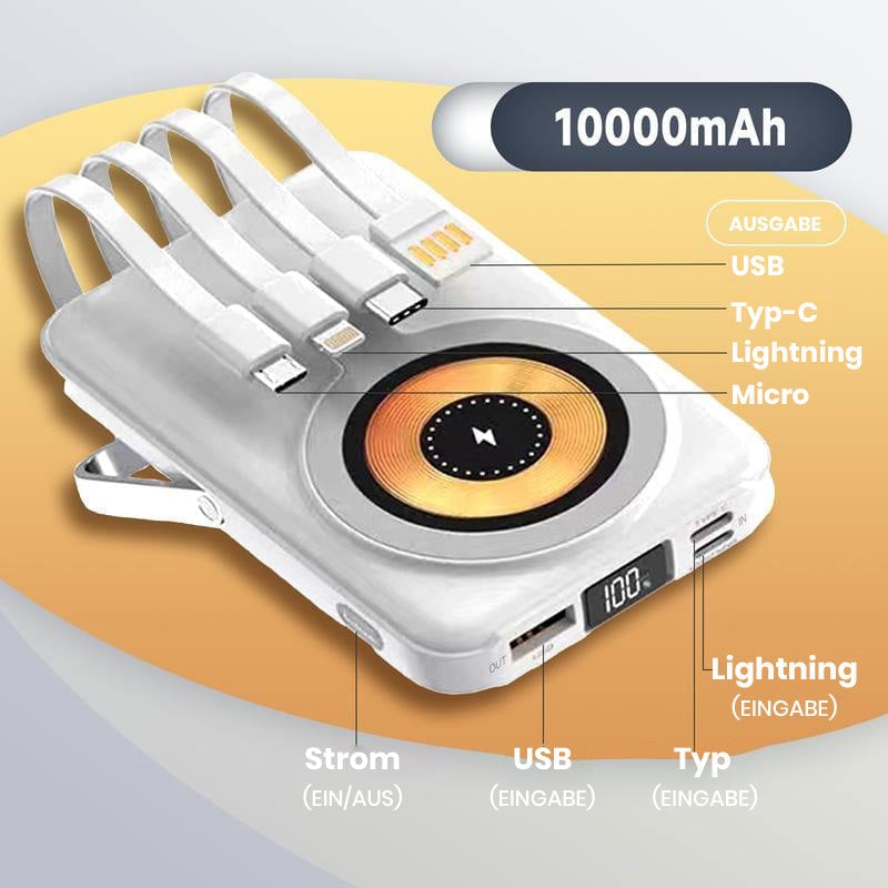 10000mAh Magnetische Drahtlose Powerbank
