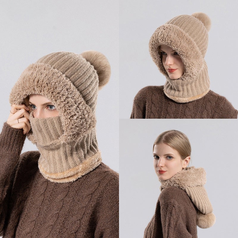 Damen-Strickmütze für Herbst und Winter