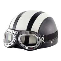 Motorradhelm mit Schutzbrille