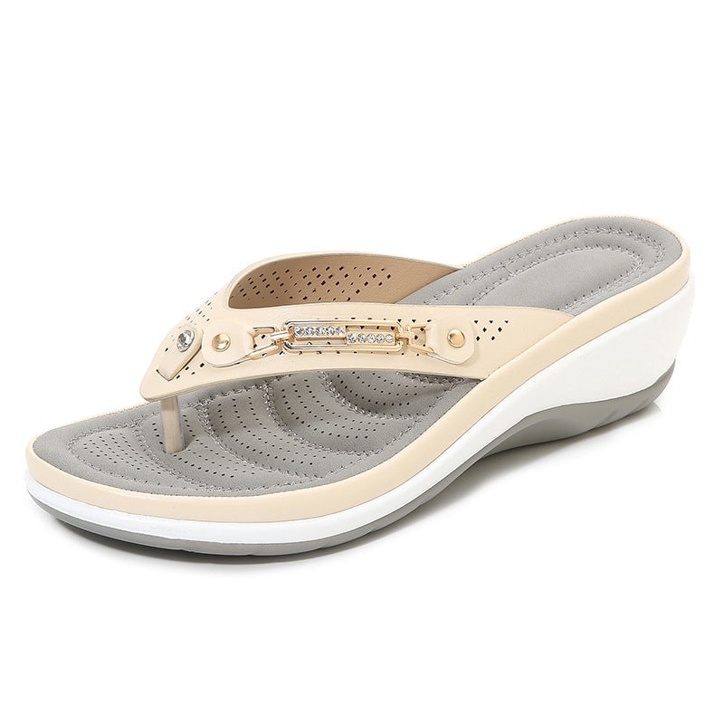 Sandalen met metalen gesp