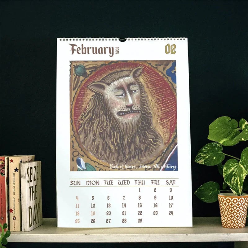 Konstig medeltida kalender 2024