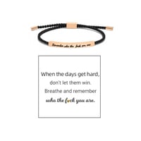 Geflochtenes, verstellbares Inspire-Armband