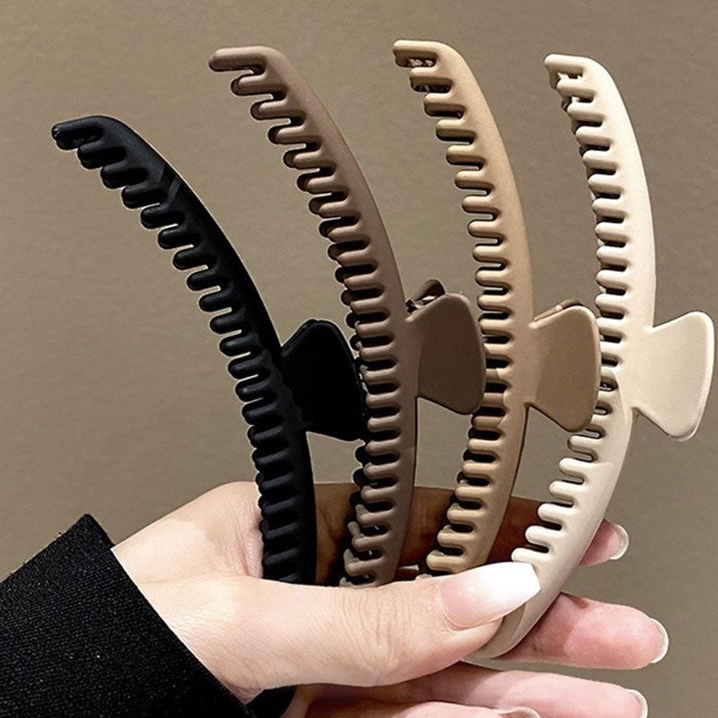 Elegant Frosted Gripper Hair Clips for Women
