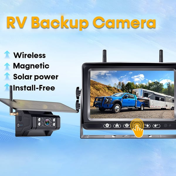 Sakerplus Magnetic Solar Wireless Backup Camera