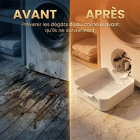 Bac de récupération pour lave-linge