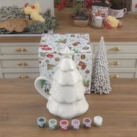 DIY Ceramic Christmas Tree Coloring Mug