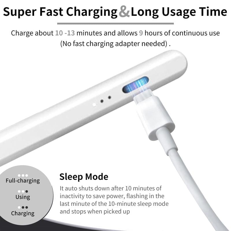 Universal Quick Charge Stylus Pen with Magnetic Attachment