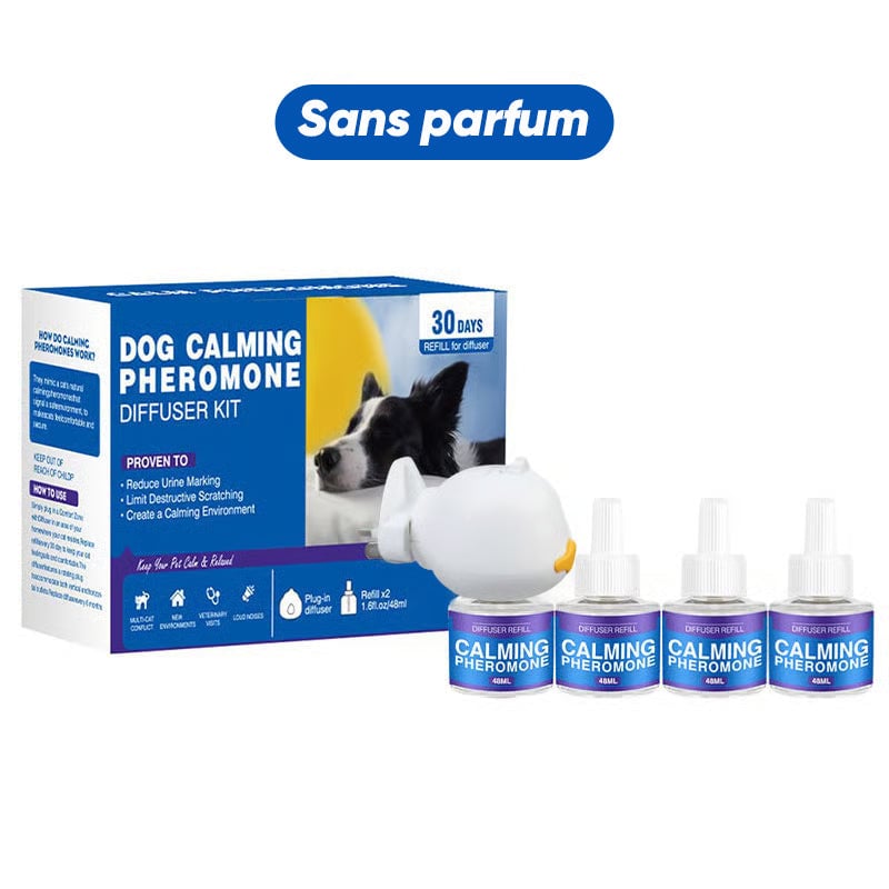 Ensemble diffuseur de phéromones apaisantes pour animaux (versions chat et chien)