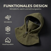 Fleece-Doppelschicht-Integrierte Mütze