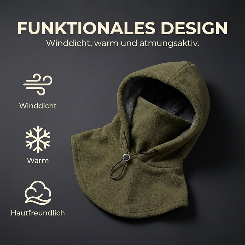 Fleece-Doppelschicht-Integrierte Mütze