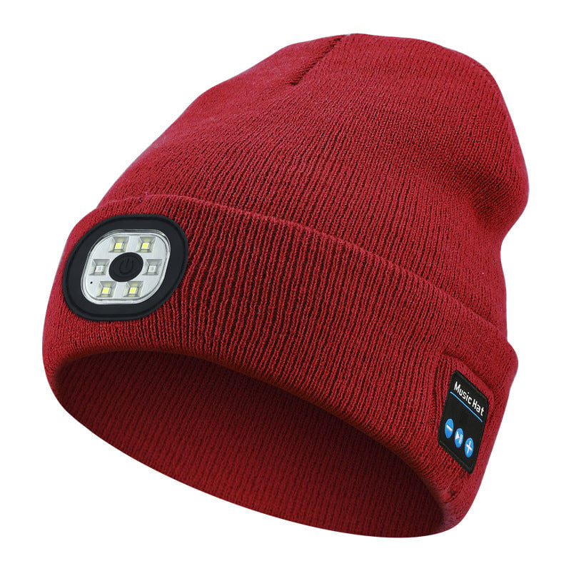 LED Bluetooth Beanie with Detachable Speakers