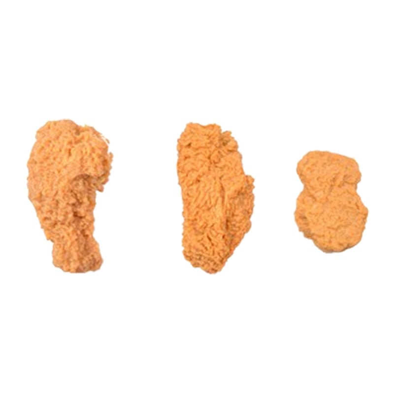 PVC Simulated Chicken Leg Keychain Ornament