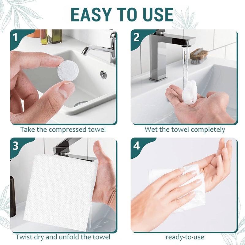✨ Compressed Towel Tablets