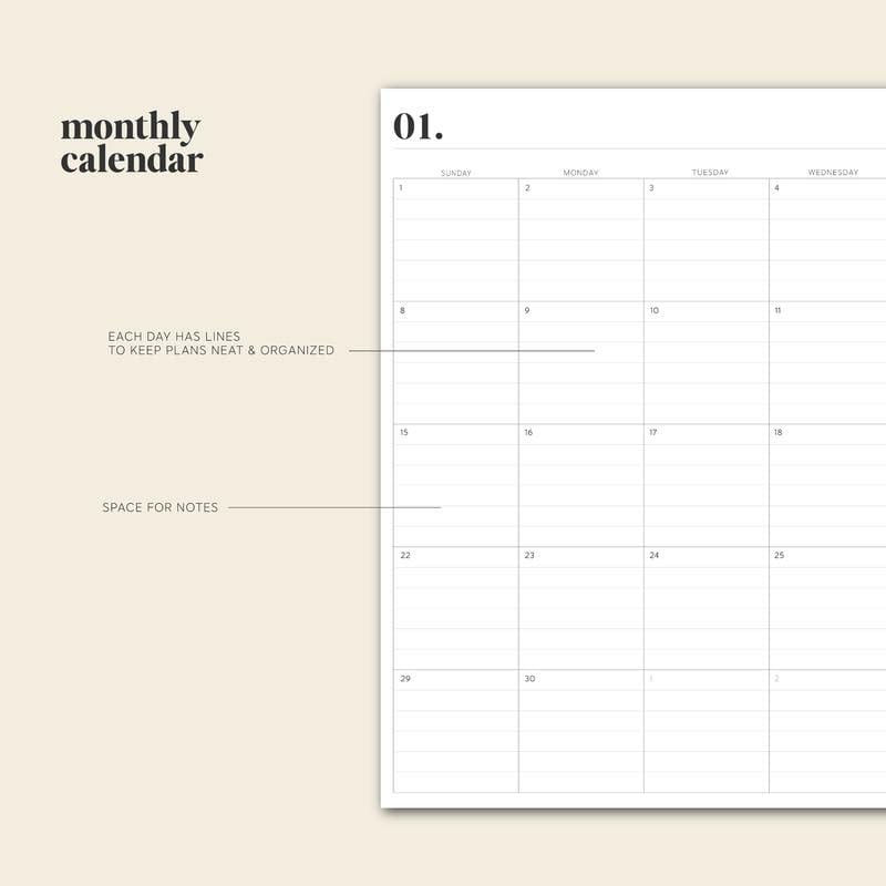 2025 Minimalist Planner
