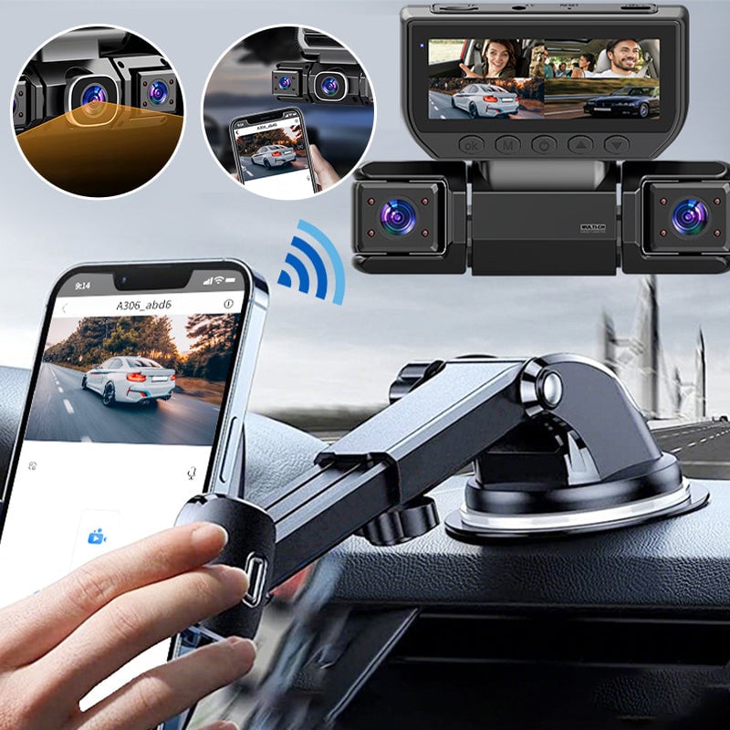 3.0-inch Quad-Recording Dashcam
